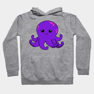 Cute Purple Octopus Hoodie